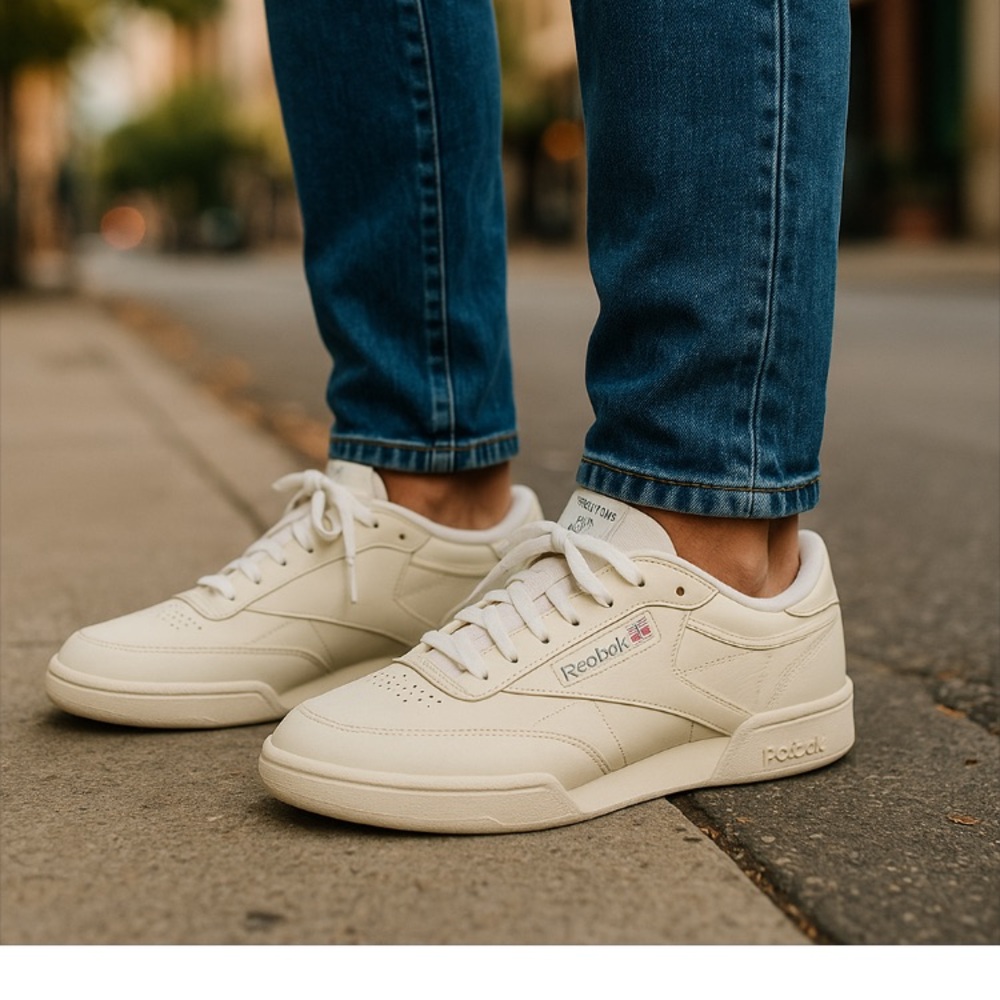 Reebok Men's Off-White Club MEMT Athletic Shoes - Size 10